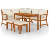  6-dijelni vrtni blagovaonski set s jastucima od bagremovog drva | shoptok.hr