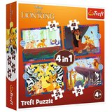 Slagalica 4 u 1" - Hrabri kralj lavova / Disney Kralj lavova Trefl 34653 | shoptok.hr