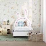  Okvir kreveta za malu djecu s naslonom Bijelo 70 x 140 cm PU | shoptok.hr