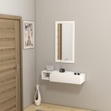  Zidna polica + zidno ogledalo VIEN bela | Eponuda.com