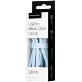  Kruger&Matz USB - microUSB kabel 1 m silikonski plavi Basic | shoptok.hr