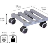 Wagner Pomični podstavek za lončnice CREO, nosilnost 50 kg, bukov les, Ø 190 mm, kolo s Ø 40 mm, DE 4 kosi | Shoptok.si