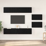vidaXL Komplet TV omaric 6 pcs Črna Orehovina 80 x 30 x 30.5 cm Male | Shoptok.si
