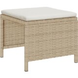 vidaXL Zunanji sofa set Bež in krem Ratan in tkanina Srednje Trajno | Shoptok.si
