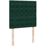 Box spring krevet s madracem tamnozeleni 90x190 cm baršunasti | shoptok.hr