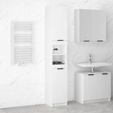 Maison Chic Kopalniška omarica - Kopalniški kabinet bela 32x34x188,5 cm konstruiran les, (21794602) | Shoptok.si