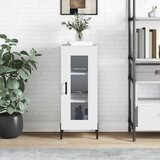 vidaXL Komoda bijela 34 5 x 34 x 90 cm od konstruiranog drva Cijene