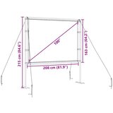  Projekcijsko platno sa stalcima 100 inča 4:3 | shoptok.hr