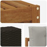  Set vanjskih sofa 6 kom. Čvrsto drvo akacije | shoptok.hr