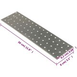  Perforirane plošče 20 kosov 2 mm 300x80 mm pocinkano jeklo, (22125946) | Shoptok.si