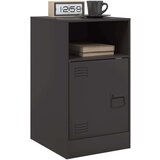 vidaXL Noćni ormarići 2 kom crni 34 5 x 39 x 62 cm čelični | shoptok.hr