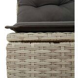  6-dijelni set vrtnih sofa od poliratana s jastucima svjetlosivi | shoptok.hr