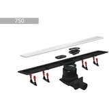 Peštan slivnik FRAMELESS LINE 750 belo staklo cene