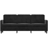  Trosjed od tkanine crna 180 cm baršunasti | shoptok.hr