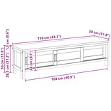  ormar 110 x 30 x 30 cm Čvrsto teak drvo Prirodna | shoptok.hr