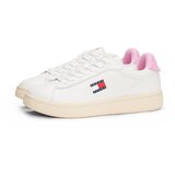 Tommy Jeans Niske tenisice 'ARCHIVE 98' ecru/prljavo bijela / mornarsko plava / svijetloroza / crvena | shoptok.hr