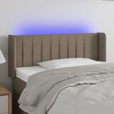  LED uzglavlje smeđesivo 93x16x78/88 cm od tkanine | shoptok.hr