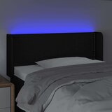  Uzglavlje crno 83x16x78/88 cm od tkanine | shoptok.hr