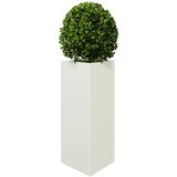  Vrtne sadilice 2 kom bijela trokutasta 40x34,5x75 cm čelične | Eponuda.com