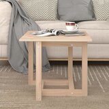 vidaXL Klubska mizica 50x50x45 trdna borovina | Shoptok.si