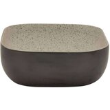Nadgradni Umivalnik siv in črn pravokoten 48x37,5x13,5 cm keram | Shoptok.si