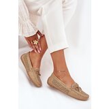 Boto Ladies moccasins with perforated pattern and lacing Khaki Mirisa | shoptok.hr