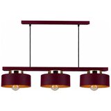  Luster na sajli IGNIA 3xE27/60W/230V bordo/zlatan | Eponuda.com