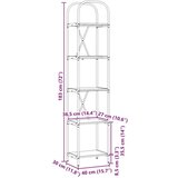 vidaXL Polica Sivi hrast sonoma 40 x 30 x 183 cm Konstruirano drvo | shoptok.hr