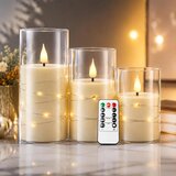 KIEXUNG 3x LED sveča z vilinskimi lučkami Cene