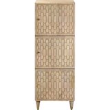 vidaXL Visoka omarica 40x33x110 cm trden mangov les | Shoptok.si
