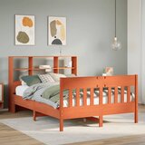vidaXL Okvir kreveta bez madraca voštano smeđi 135x190 cm od borovine | shoptok.hr