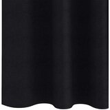  Zavjese za blackout s prstenovima 2 pcs Crna 260 x 140 cm | Eponuda.ba