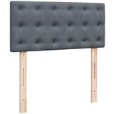 vidaXL Krevet box spring s madracem tamnosivi za 1 osobu baršunasti | shoptok.hr