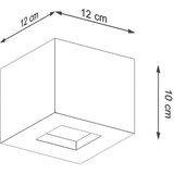  Stenska svetilka LEO concrete, (21347323) | Shoptok.si