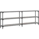 Maison Chic konzolna miza - miza ob steni siva sonoma 200x29x75 cm inženirski les, (21786491) | Shoptok.si