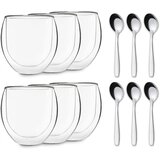 Feelino DUOS Jumbo, dvostenski kozarci 310 ml, vključno z žlico | Shoptok.si