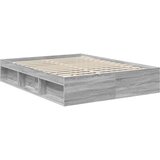  Konstrukcija postelje z vzglavjem Siva Sonoma 150 x 200 cm, (5000102850) | Shoptok.si
