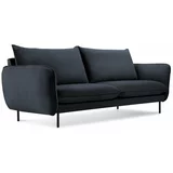 Cosmopolitan Design tamnoplava baršunasta sofa Vienna, 160 cm