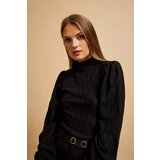 Marisse Black Turtleneck Blouse With Puffed Sleeves | Eponuda.ba
