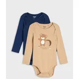 Pamučni bodi s printom životinja 2 pack