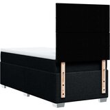 vidaXL Box spring postelja z vzmetnico črn 90x190 cm blago | Shoptok.si