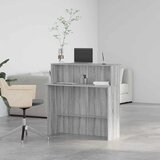  Recepcijski stol 100x50x103,5 cm od konstruiranog drva Siva | shoptok.hr