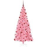 vidaXL Božično drevo med 300 LED z stojalom Roza 180 cm PVC | Shoptok.si