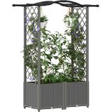  Povišeni krevet s mrežom i krovom Svjetlosiva 125 x 40 x 138 cm | shoptok.hr