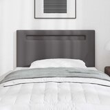  LED glava kreveta Siva 100 cm Lažna koža | shoptok.hr