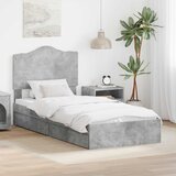  s od storage Betonski sivi 90 x 190 cm Konstruirano drvo | shoptok.hr