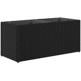  Vrtne sadilice s 2 posude 2 kom crne 72x30x32 cm poliratan | shoptok.hr