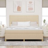  Box Spring Postelja z Blazino in LED Krem 180x200 cm Fabrika, (22067099) | Shoptok.si