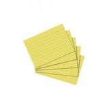 Herlitz Kartica A8, diktando, set 1/100, 170 gramski papir, žuta, | shoptok.hr