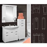 Olimp Sport Kupatilski set Idevit Line sa umivaonikom, ogledalom i ormarićem | ePonuda.com